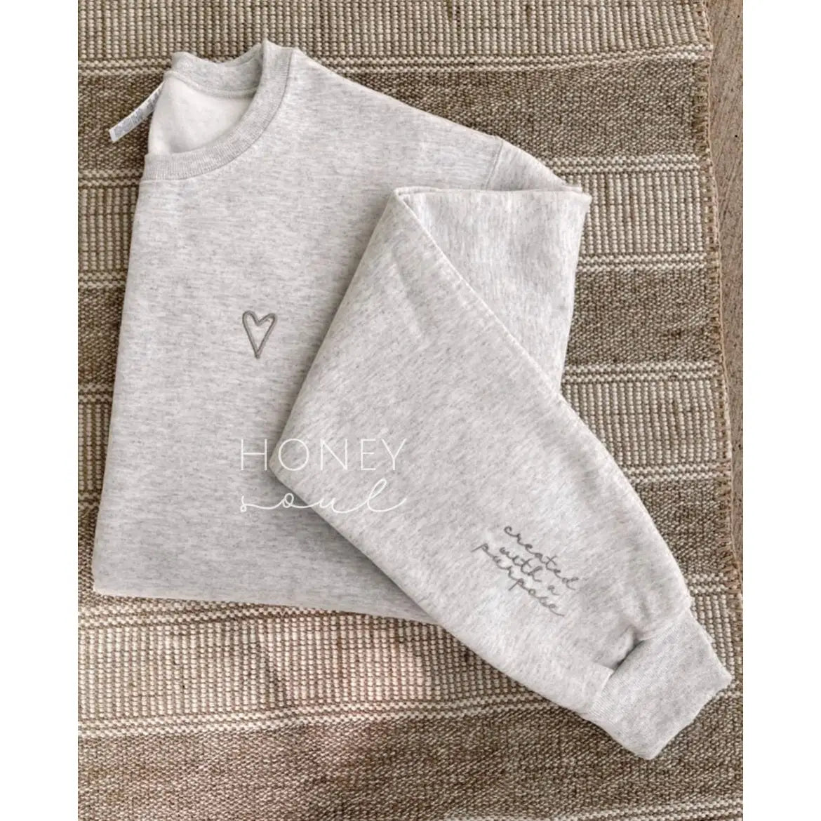 Created with A Purpose Embroidered Sweatshirt