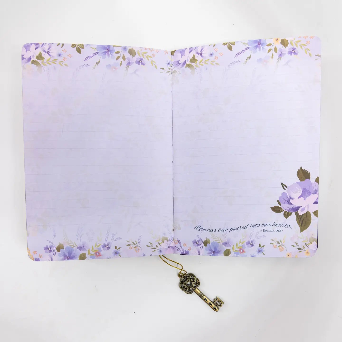 Leather Wrapped Purple Faith Love & Grace