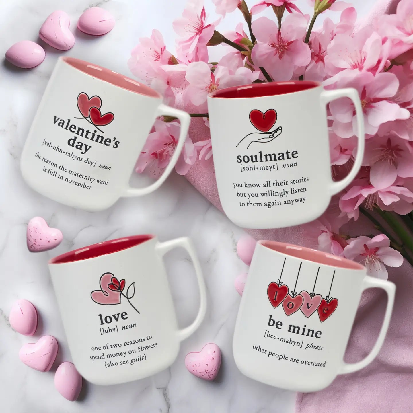 Valentine's Day Mugs 18 oz. Asst.