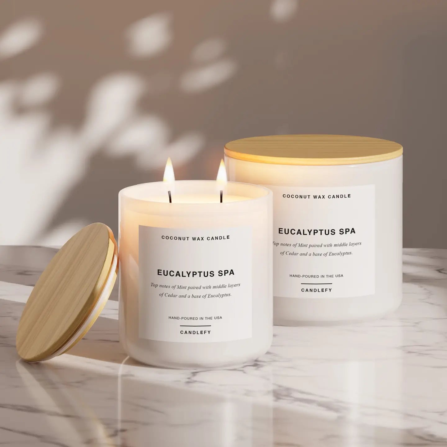 Eucalyptus Spa Scented Candle, Made with Natural Coconut Wax