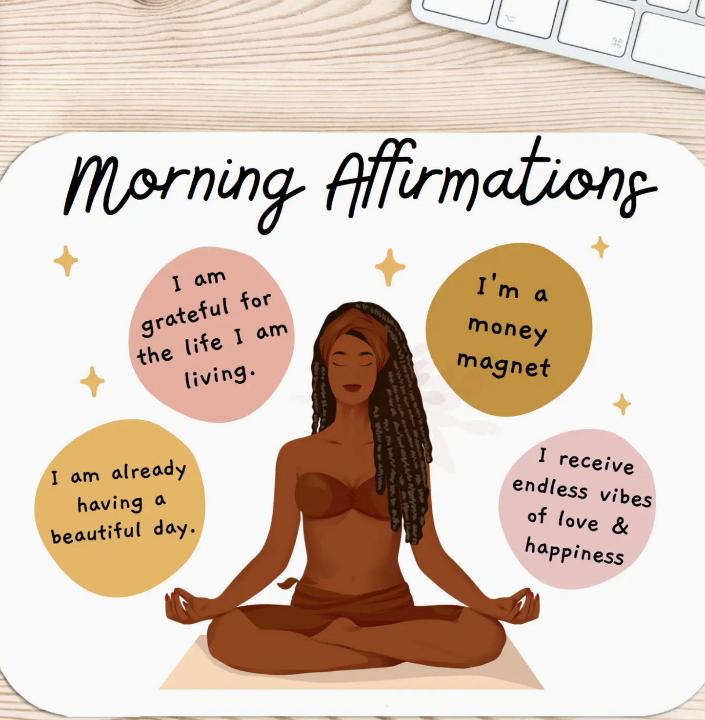Morning Affirmations Mousepads