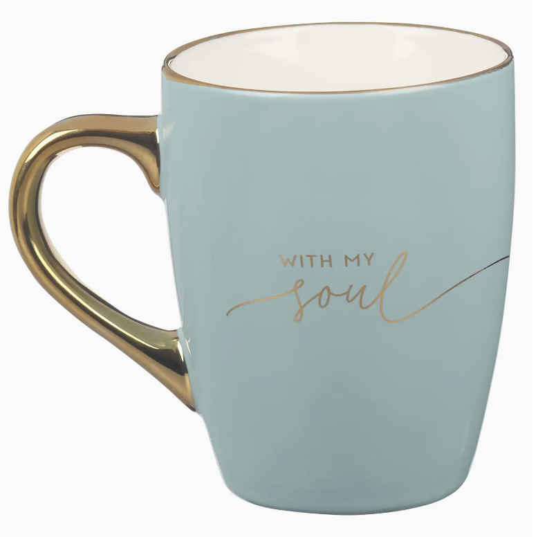 Mug Blue/Cream It Is Well with My Soul