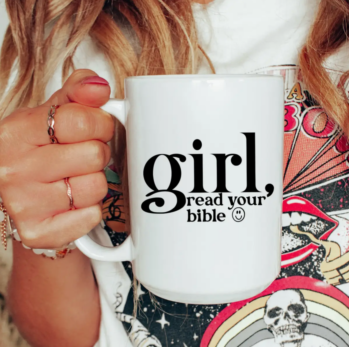 Girl Read Your Bible Mug, Christian Mug, Christian Gift, Mug