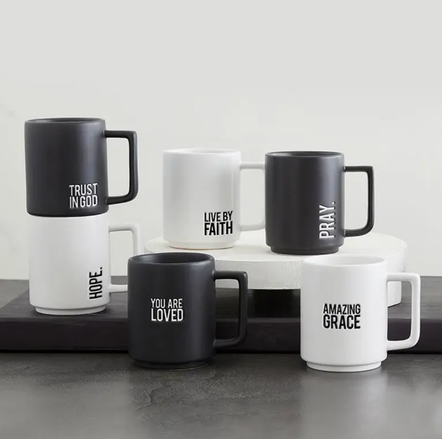 Matte Cafe Mug- Pray