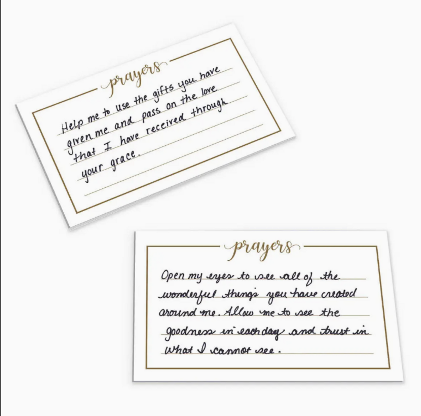 Distressed White Prayer Box with Paper Cards
