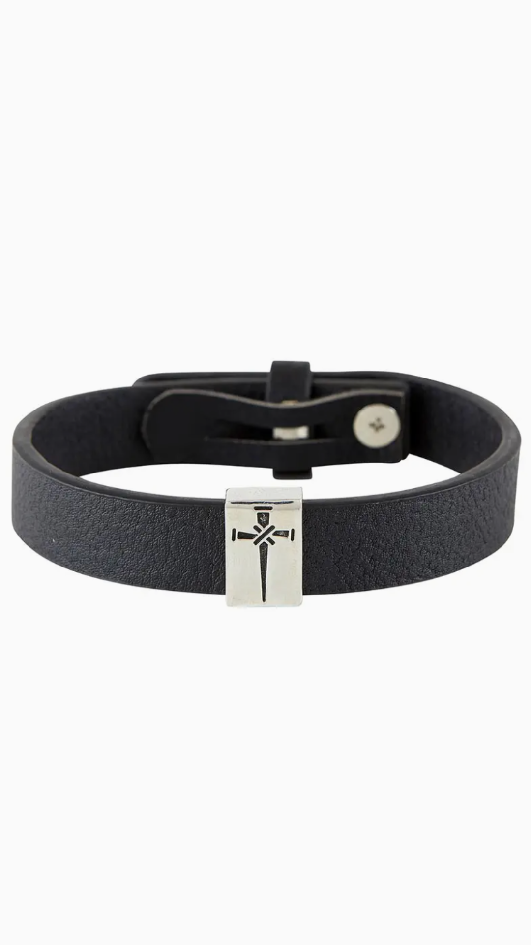 Leather Bracelet - Cross of Nails
