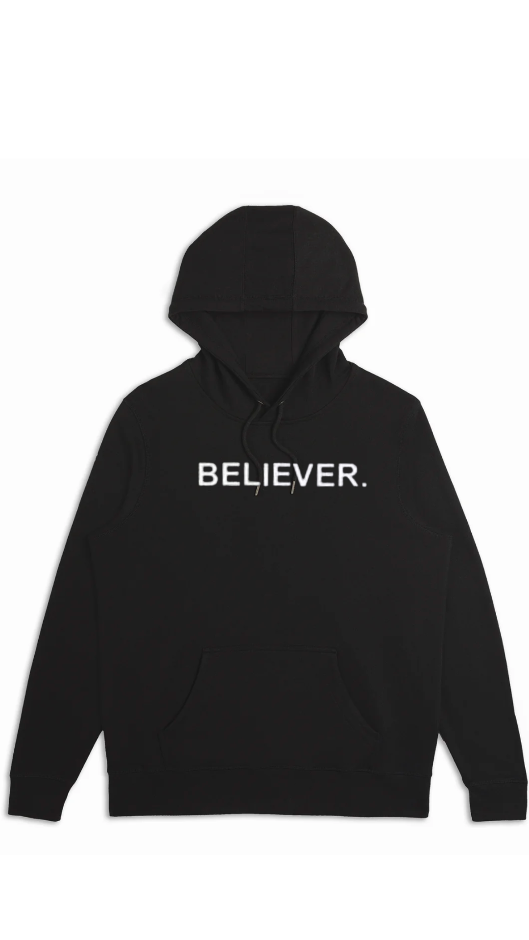 Black Believer Organic Cotton French Terry Hooded Sweatshirt