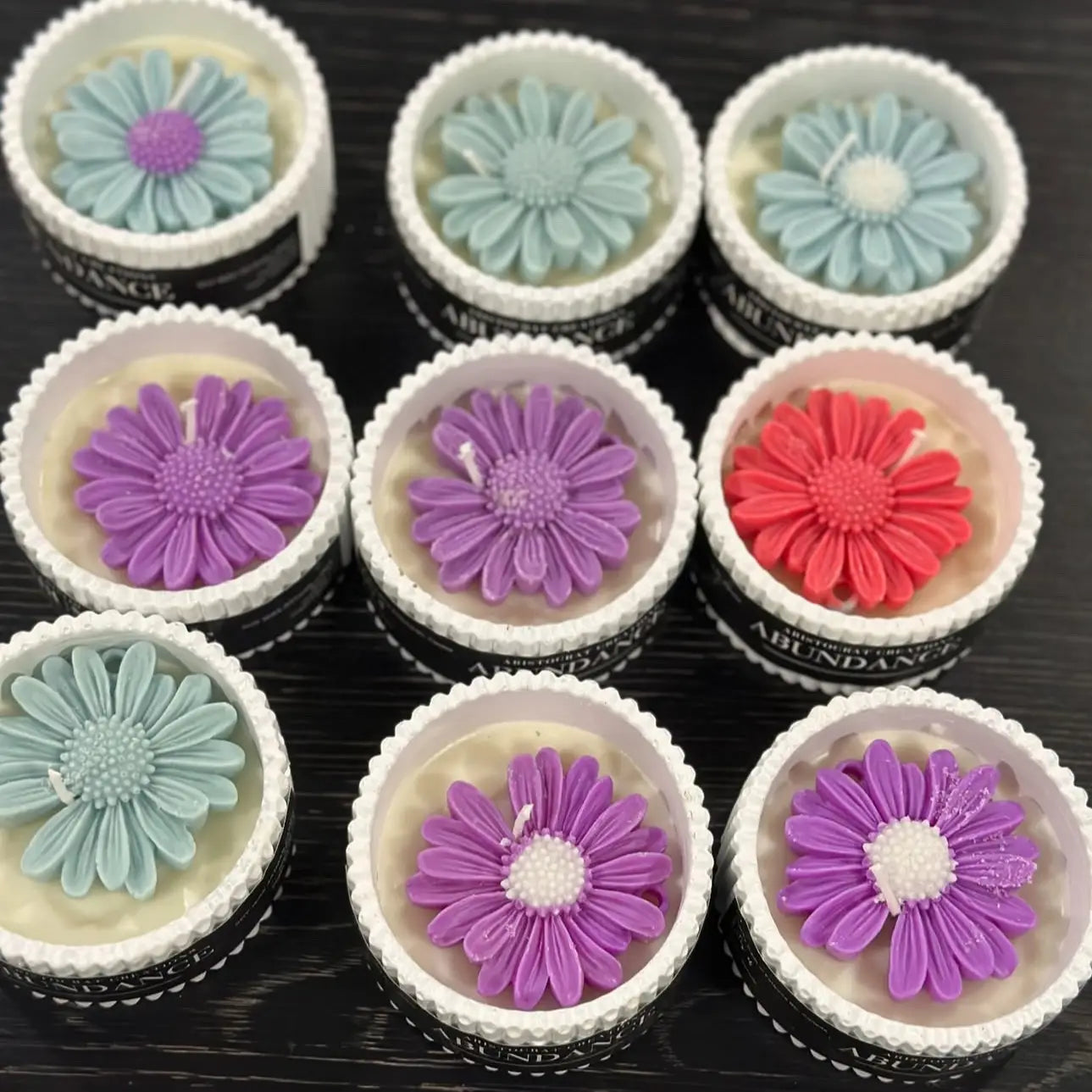 Spring Daisy Candles
