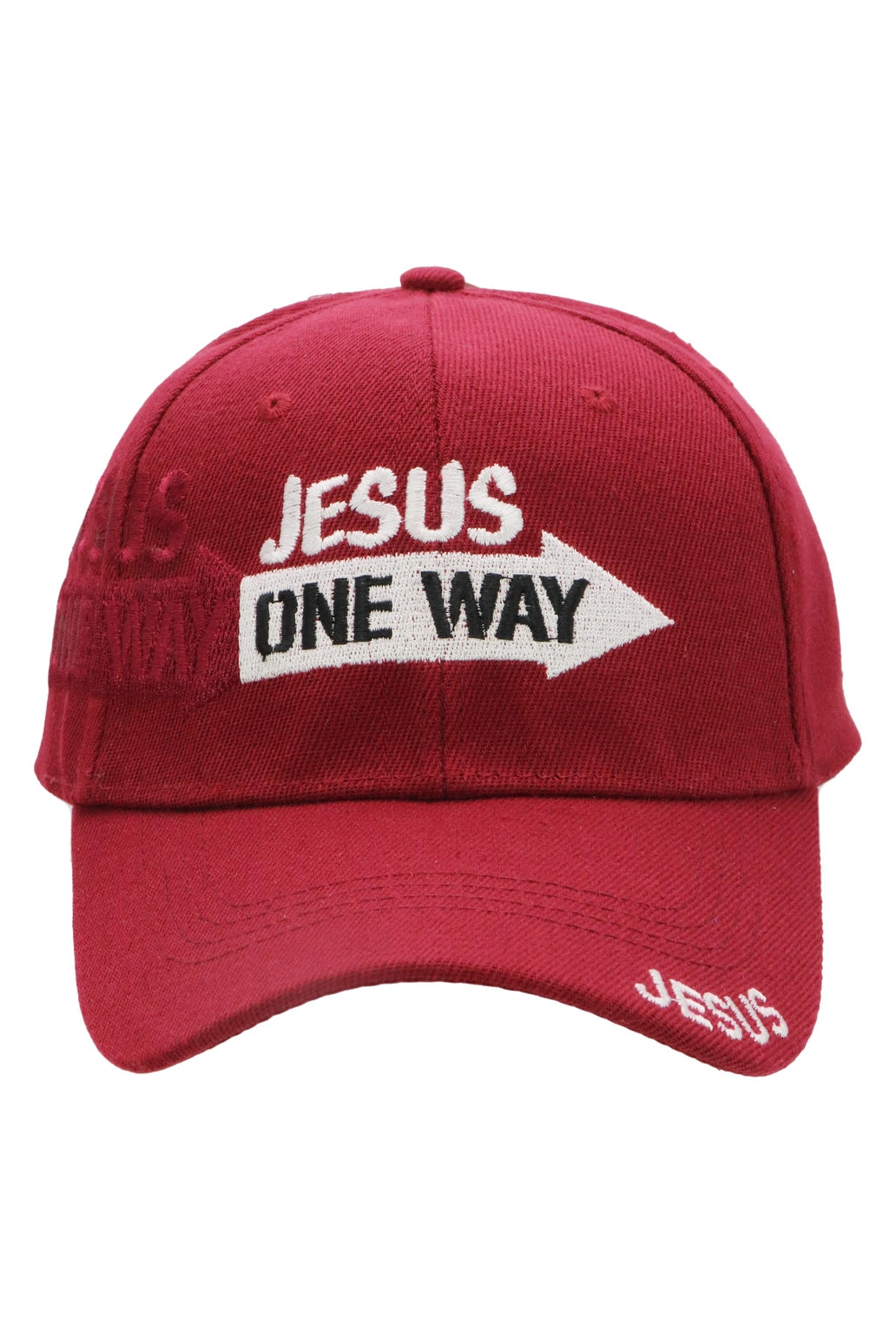 Jesus One Way Velcro Back Baseball Cap