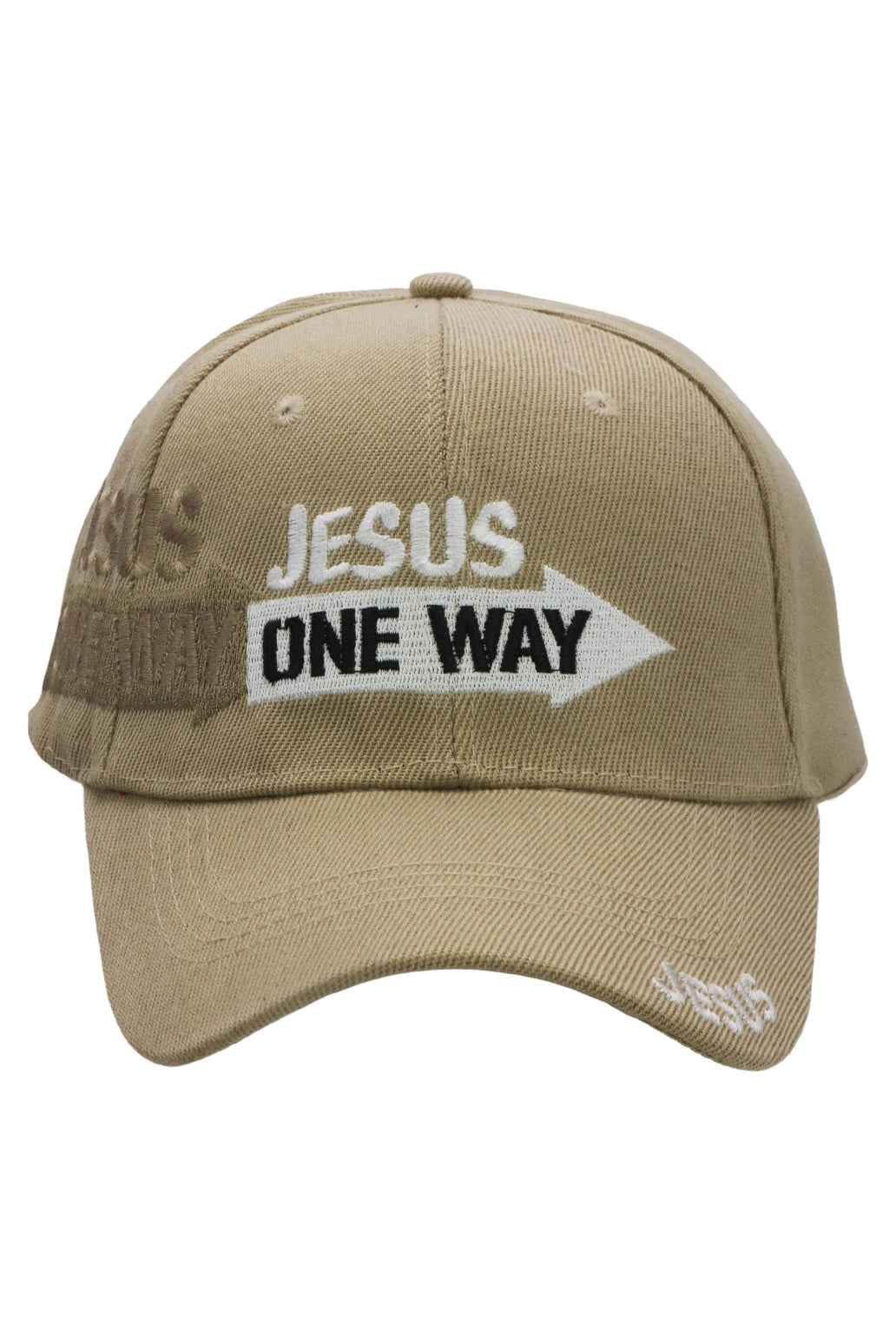 Jesus One Way Velcro Back Baseball Cap
