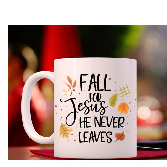 Leaves Coffee Mug Thanksgiving Mug