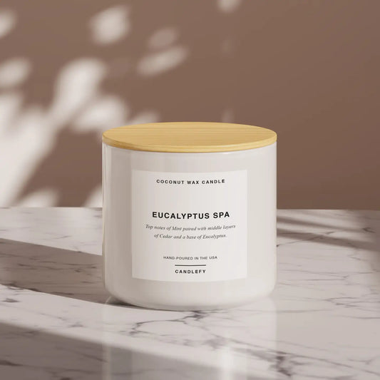 Eucalyptus Spa Scented Candle, Made with Natural Coconut Wax
