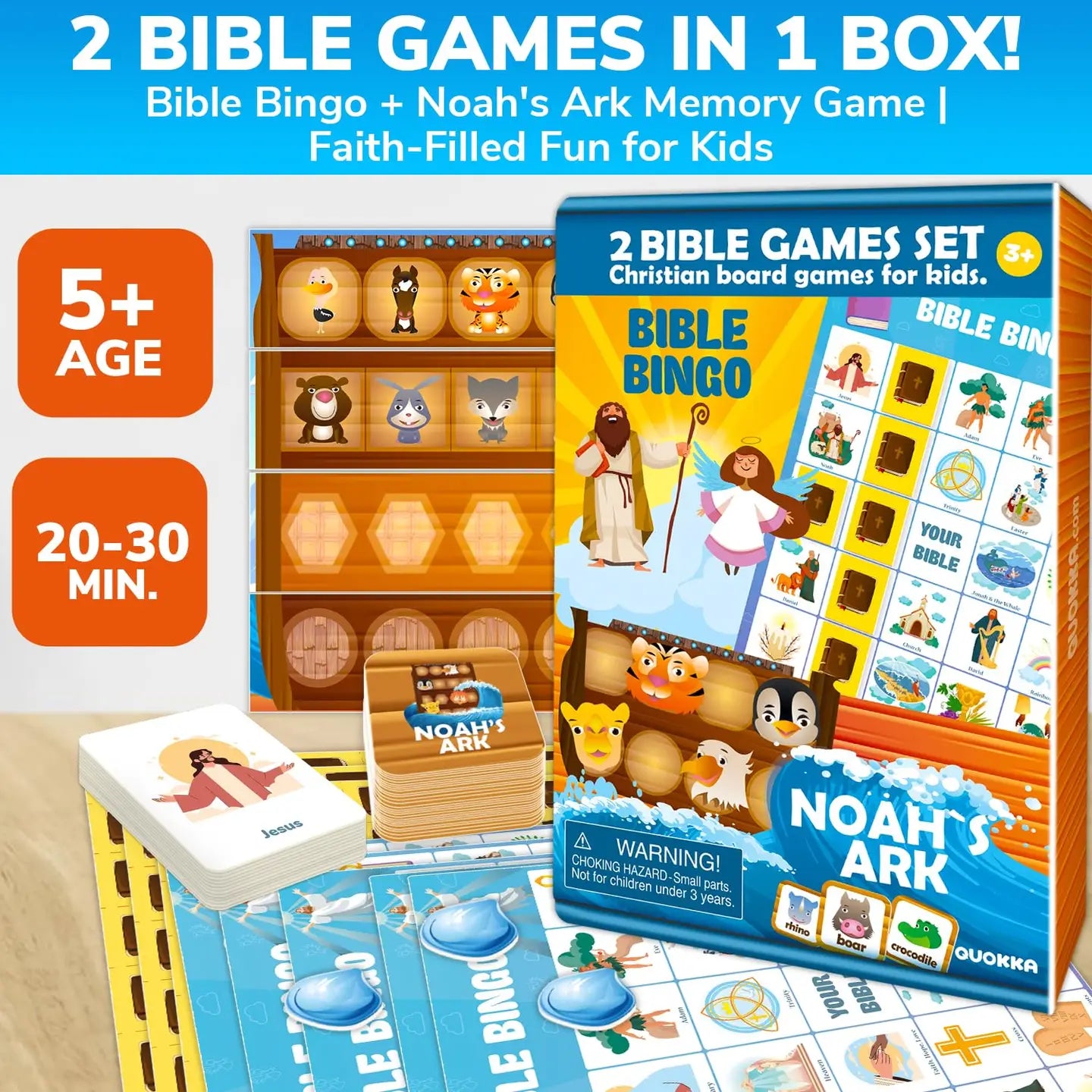 Games Bingo, Trivia, Noahs Ark