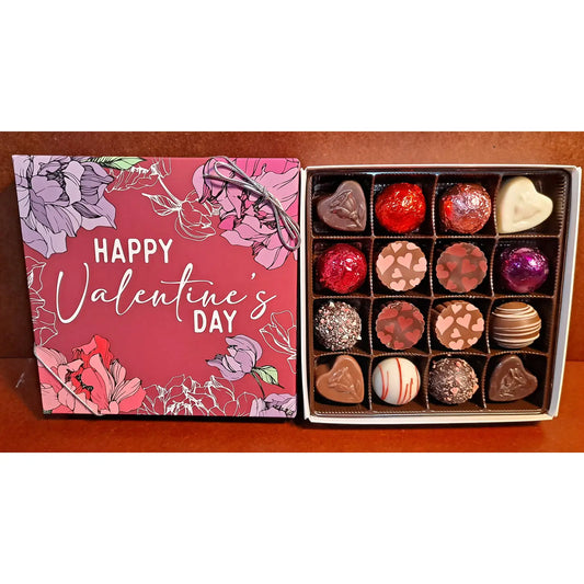Happy Valentine's Day Truffle Gift Box (9 or 16 Pieces)