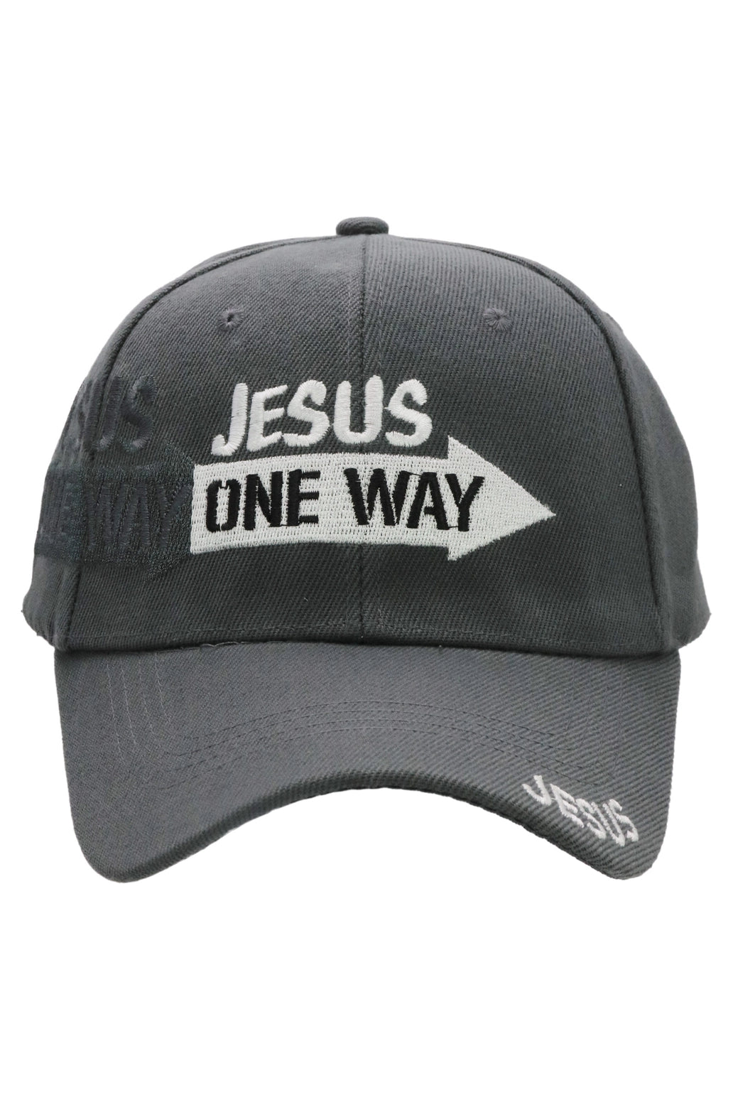 Jesus One Way Velcro Back Baseball Cap