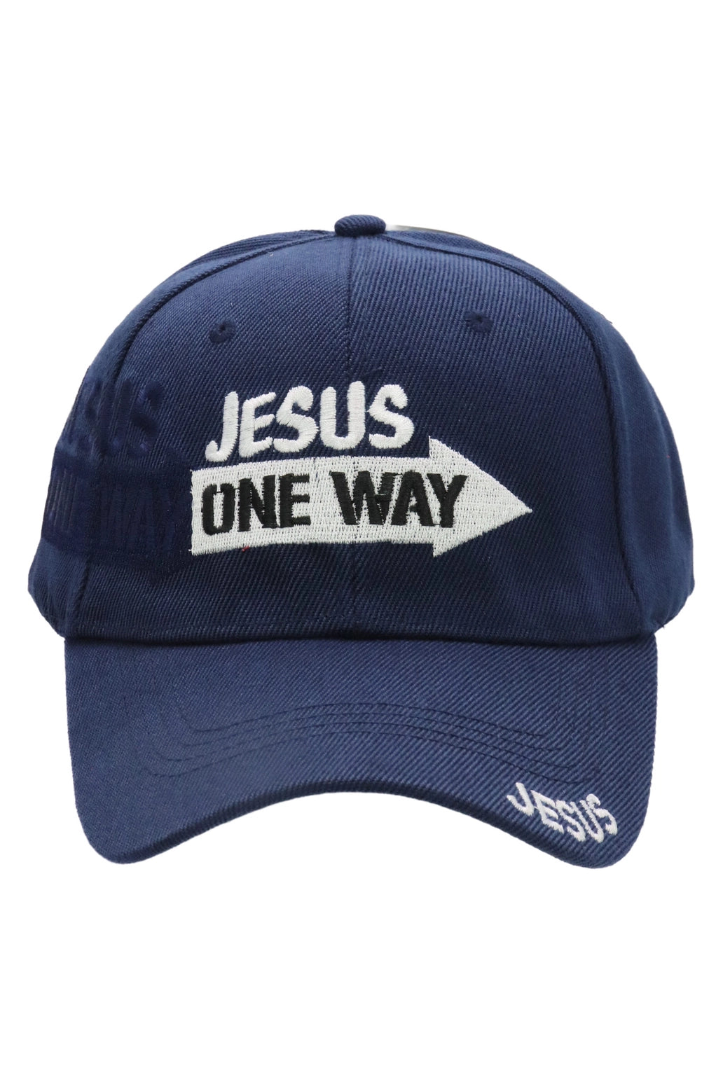 Jesus One Way Velcro Back Baseball Cap