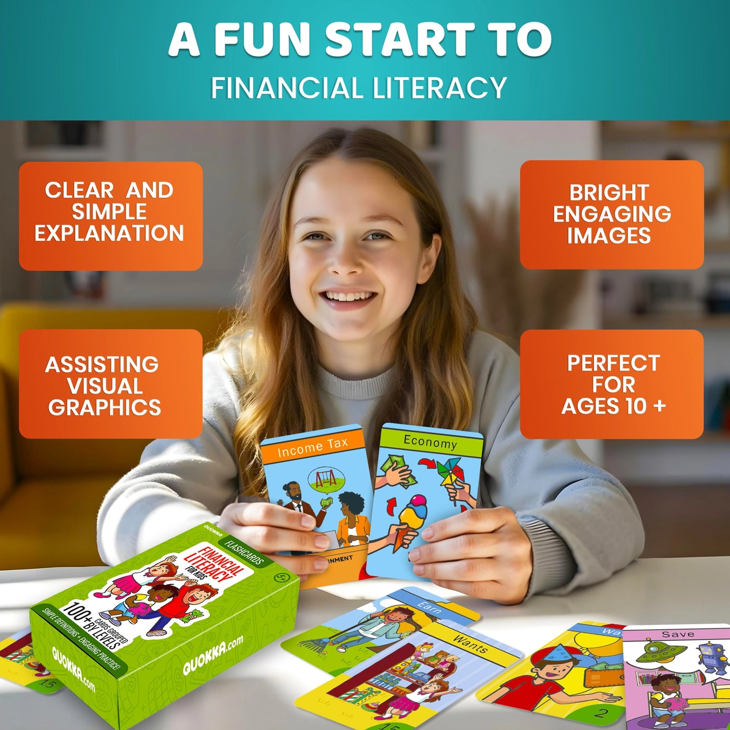 Flash Cards Financial Literacy For Kids