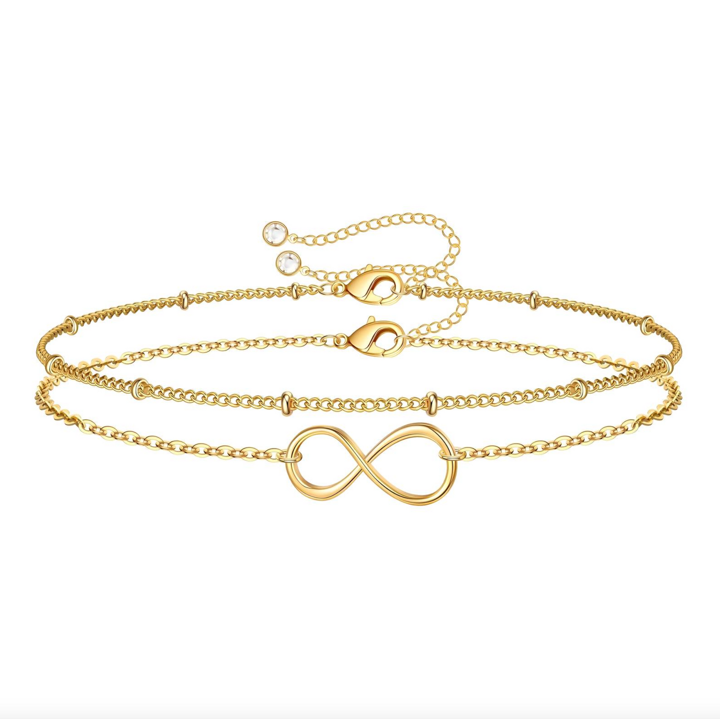 18K gold plated Stainless steel bracelet, Intensity