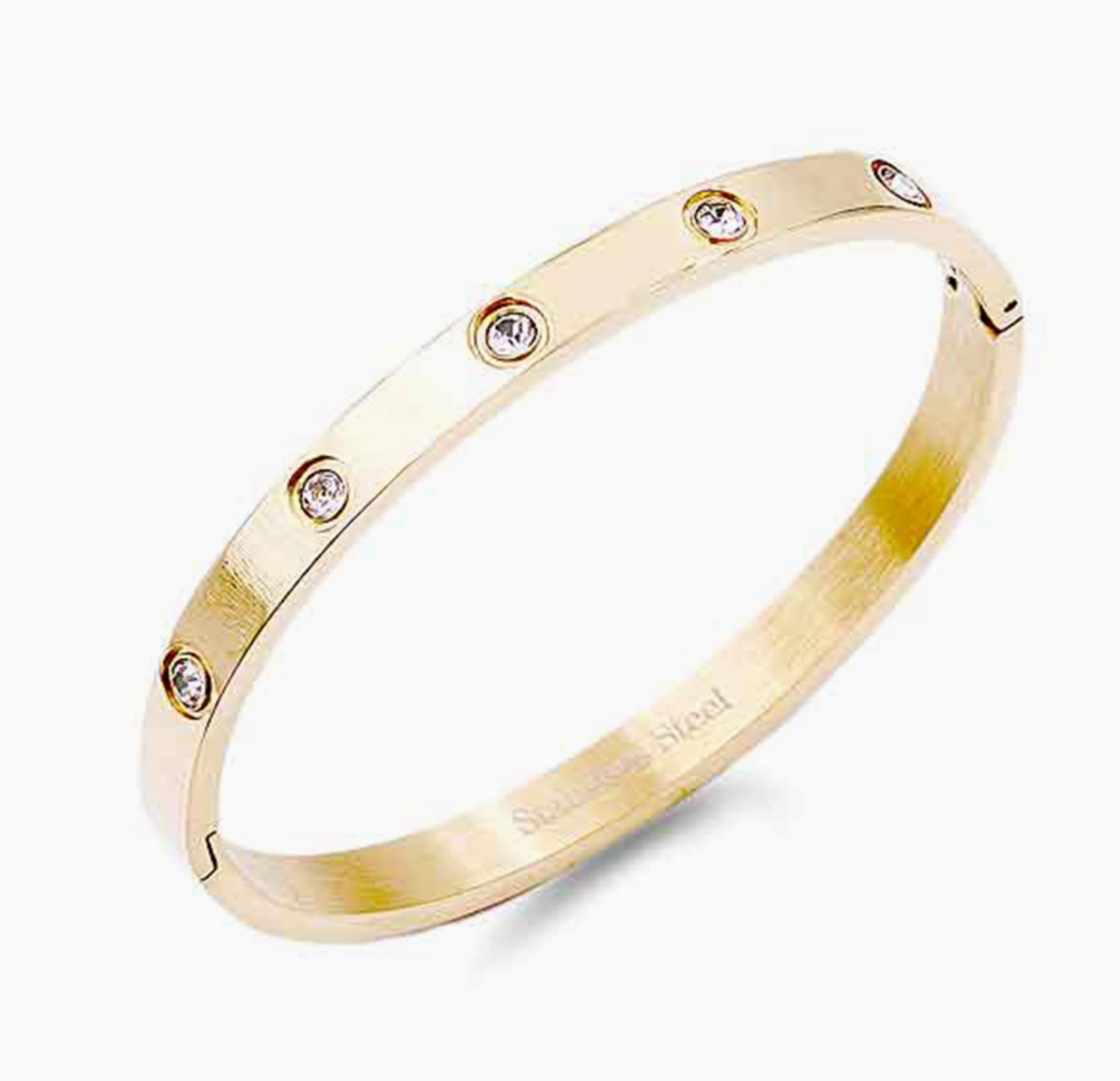 18K gold plated Stainless steel bracelet, Intensity