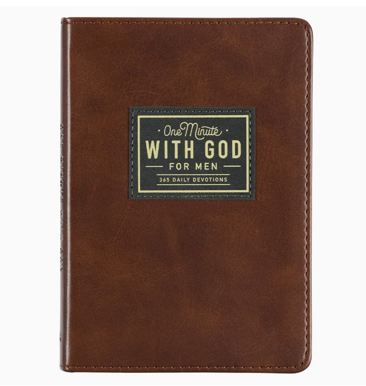 One Minute with God For Men Faux Leather