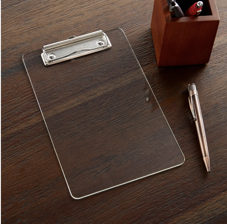 Clear Acrylic Clipboard