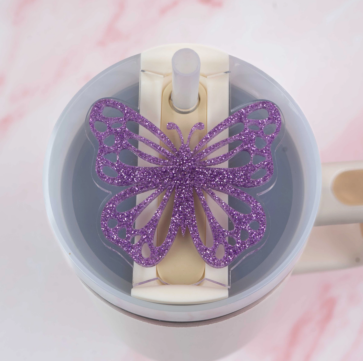 Butterfly Tumbler Drink Accessory Water Bottle Drink Topper