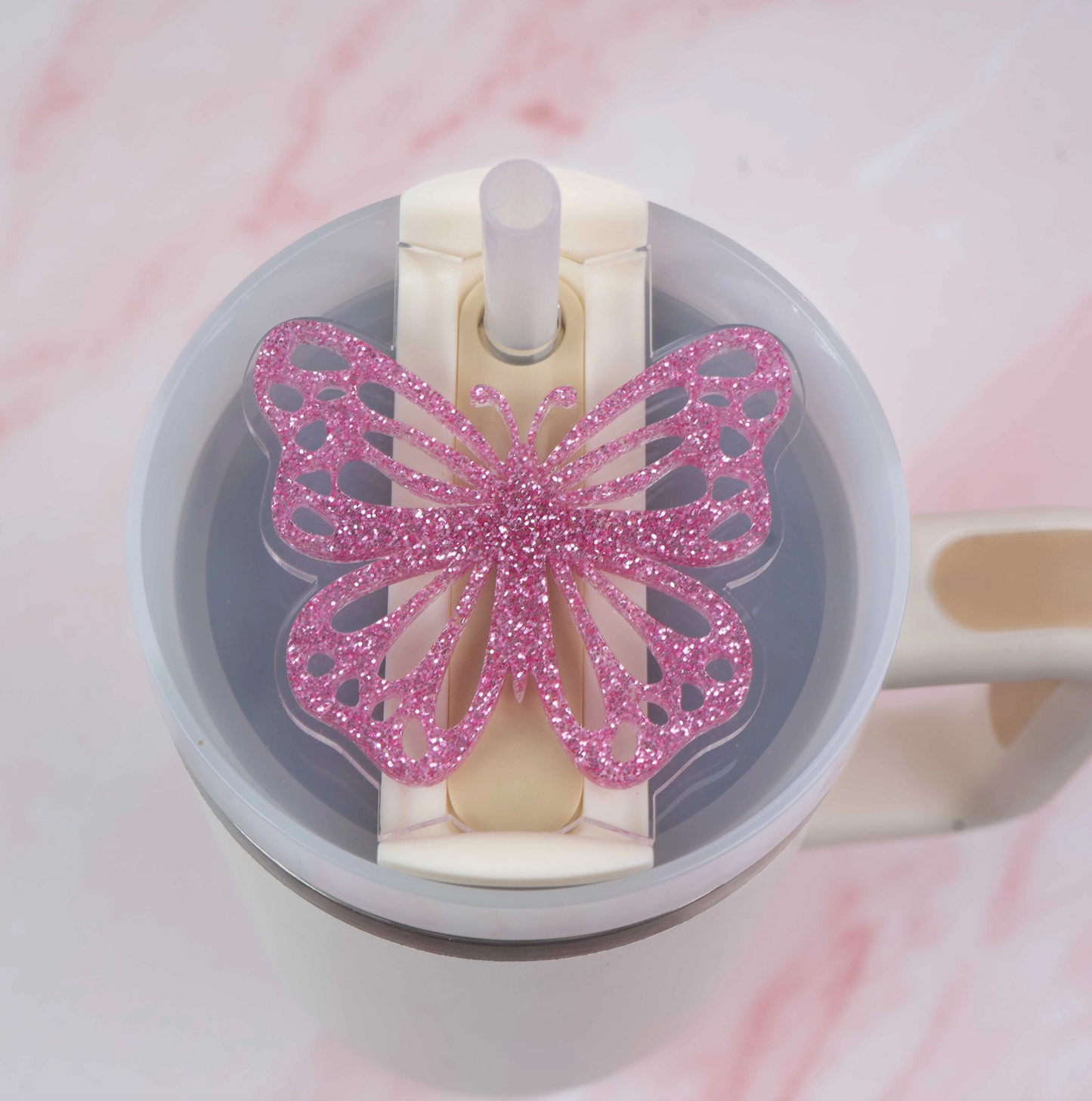 Butterfly Tumbler Drink Accessory Water Bottle Drink Topper