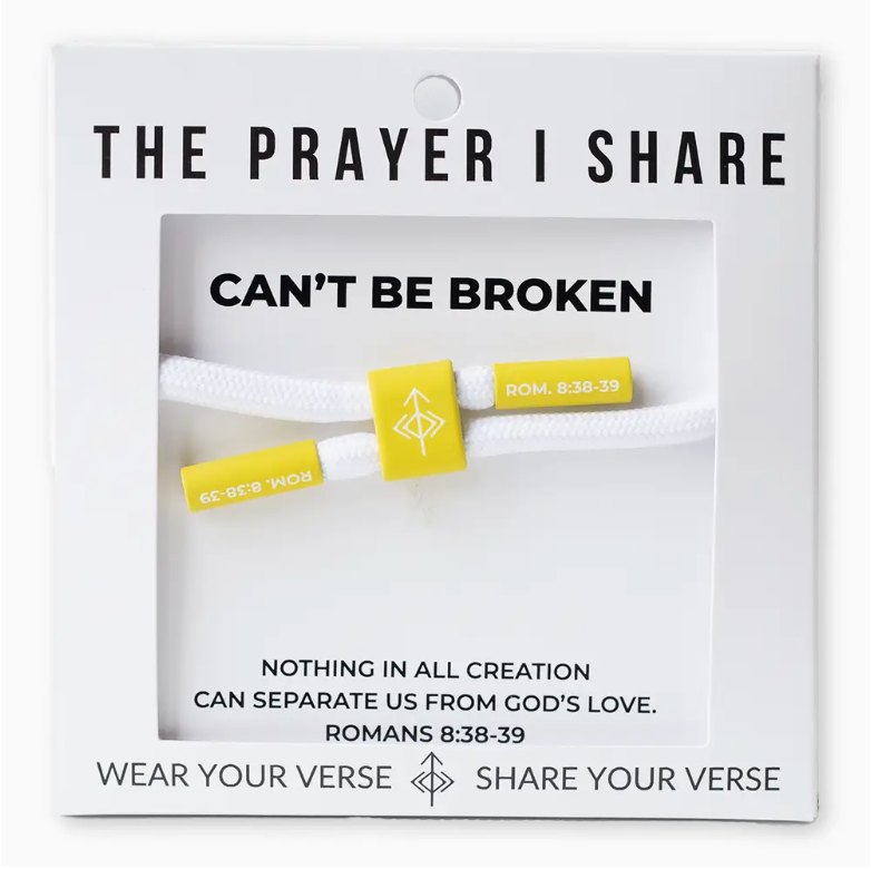 Can't Be Broken Bracelet, Christian Cord Bracelet