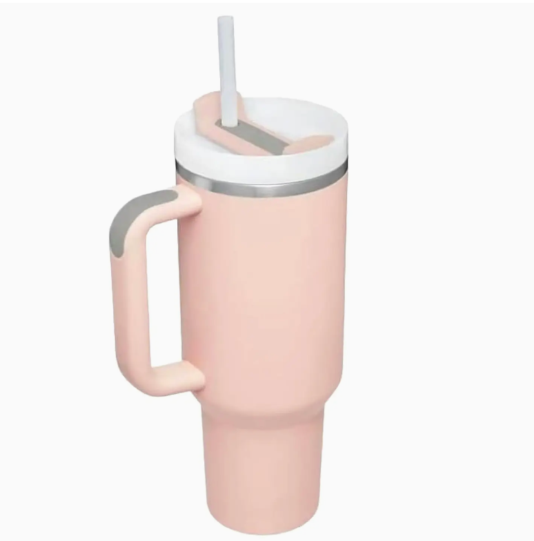 Stainless Stell Insulated Tumbler with Handle and Straw