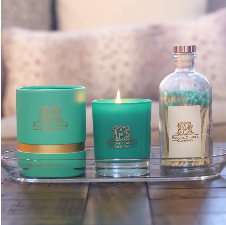 Porché Candle Co - Luxury 8oz Candle Ylang Ylang & Mandarin
