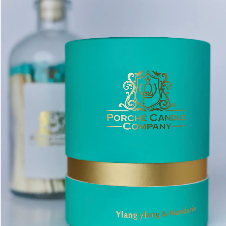 Porché Candle Co - Luxury 8oz Candle Ylang Ylang & Mandarin