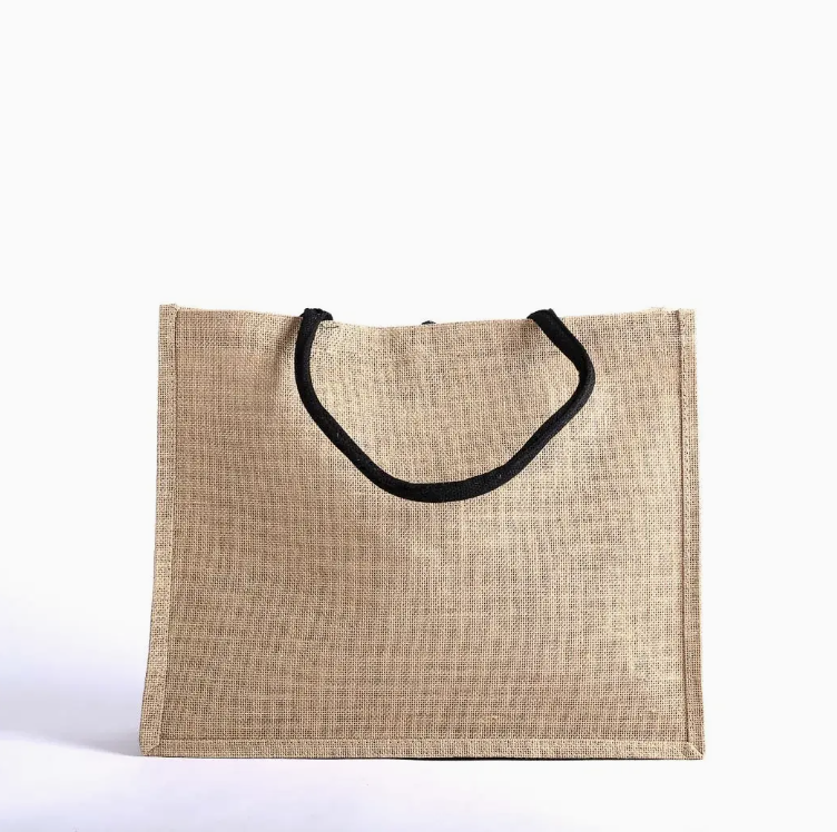 Jute Tote Bag - It Is Well - 17x13.5x6