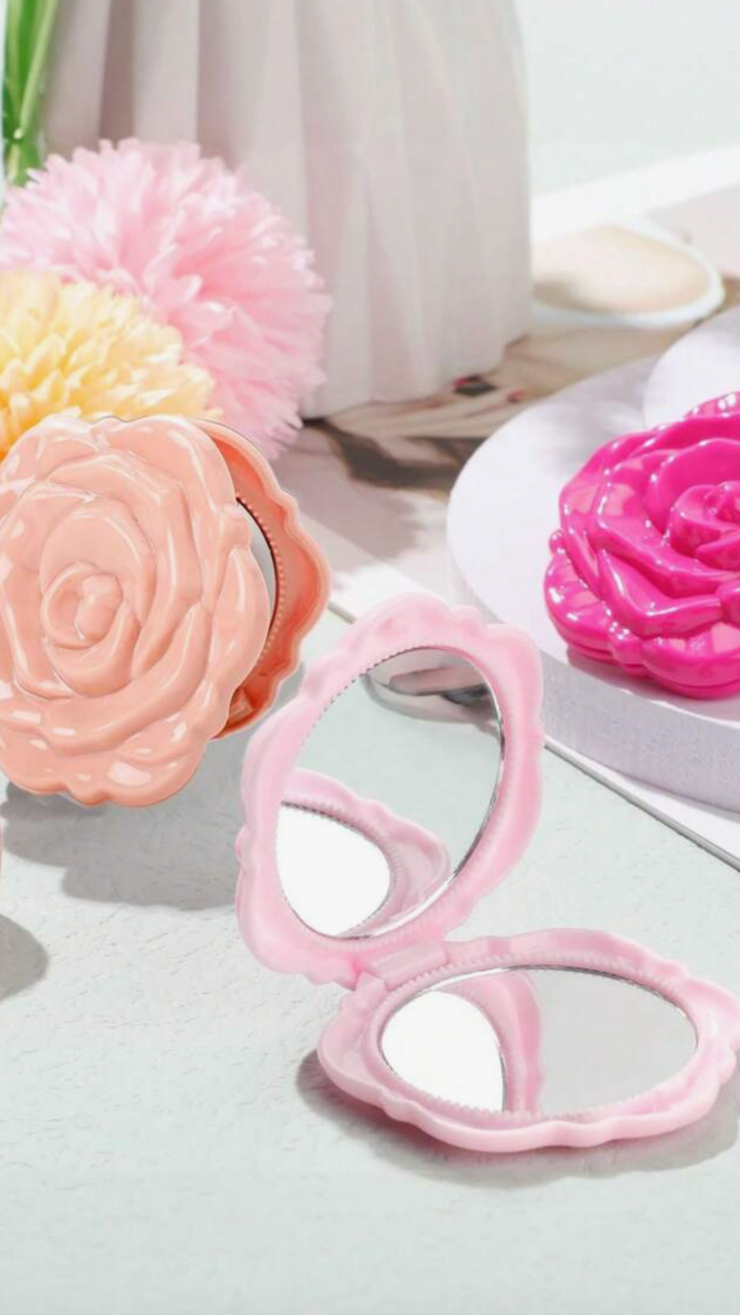 Flavor Rose Mirrors with Organza Bags