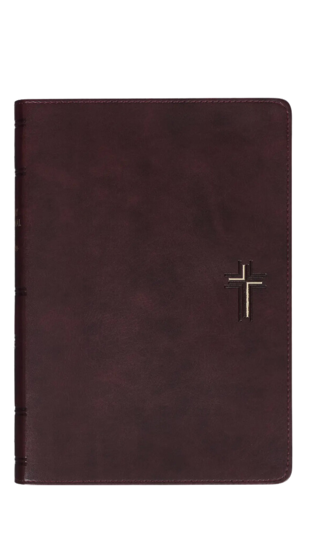 Devotional Bible Nlt For Men Faux Leather Walnut Brown Cross