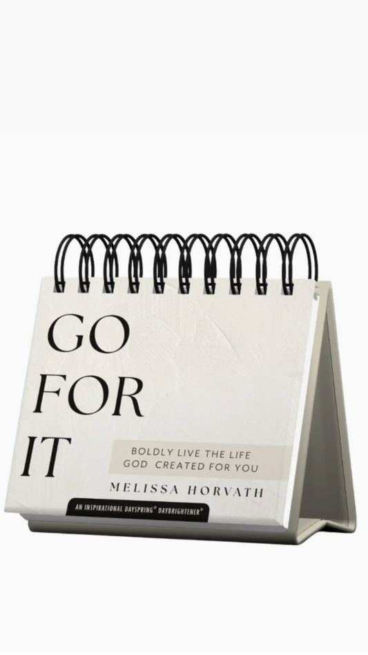 Go For It Inspirational Perpetual Calendar - Stationery Gift