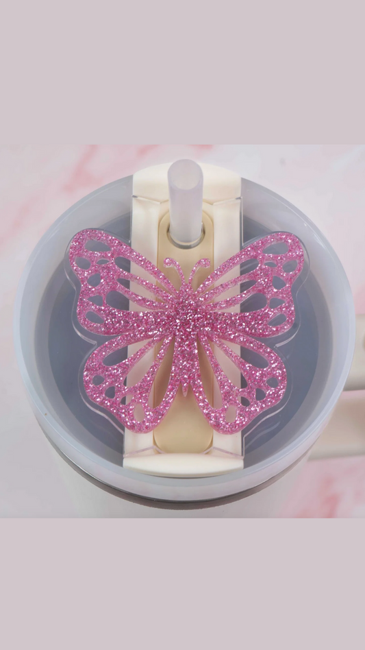 Butterfly Tumbler Drink Accessory Water Bottle Drink Topper