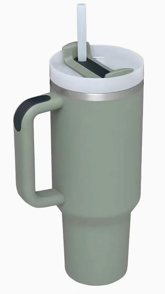 Stainless Stell Insulated Tumbler with Handle and Straw