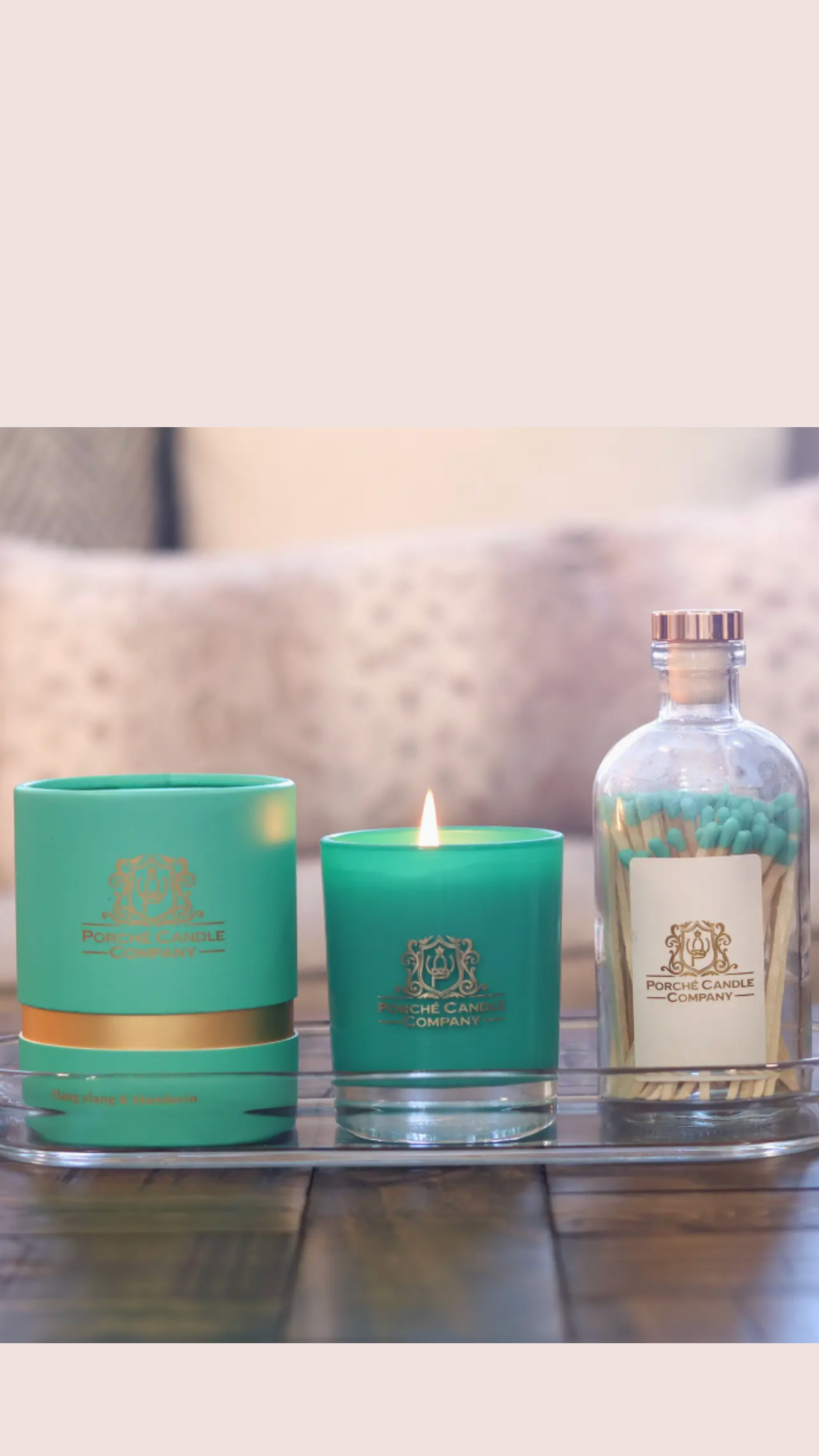 Porché Candle Co - Luxury 8oz Candle Ylang Ylang & Mandarin