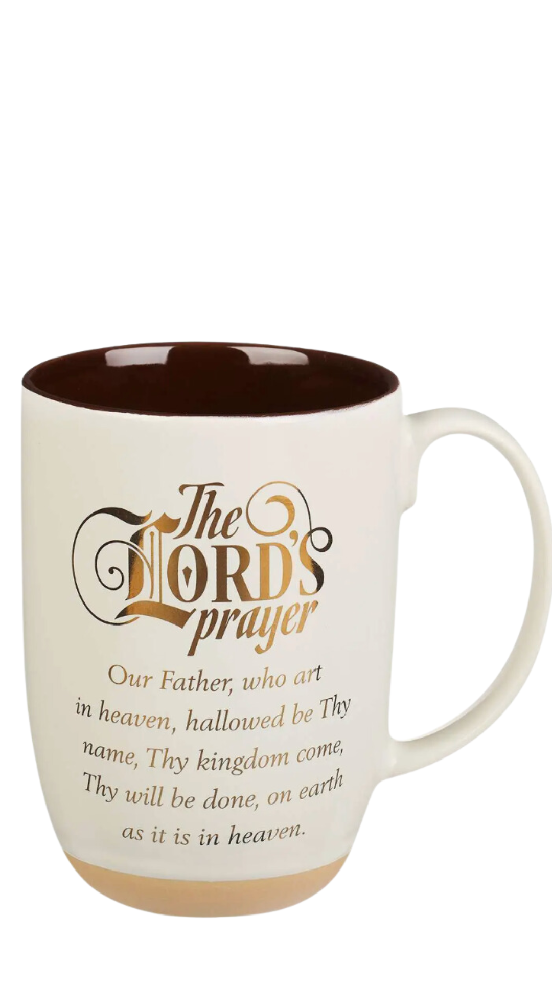 Mug White/Brown the Lord's Prayer