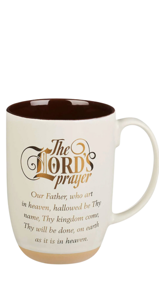 Mug White/Brown the Lord's Prayer