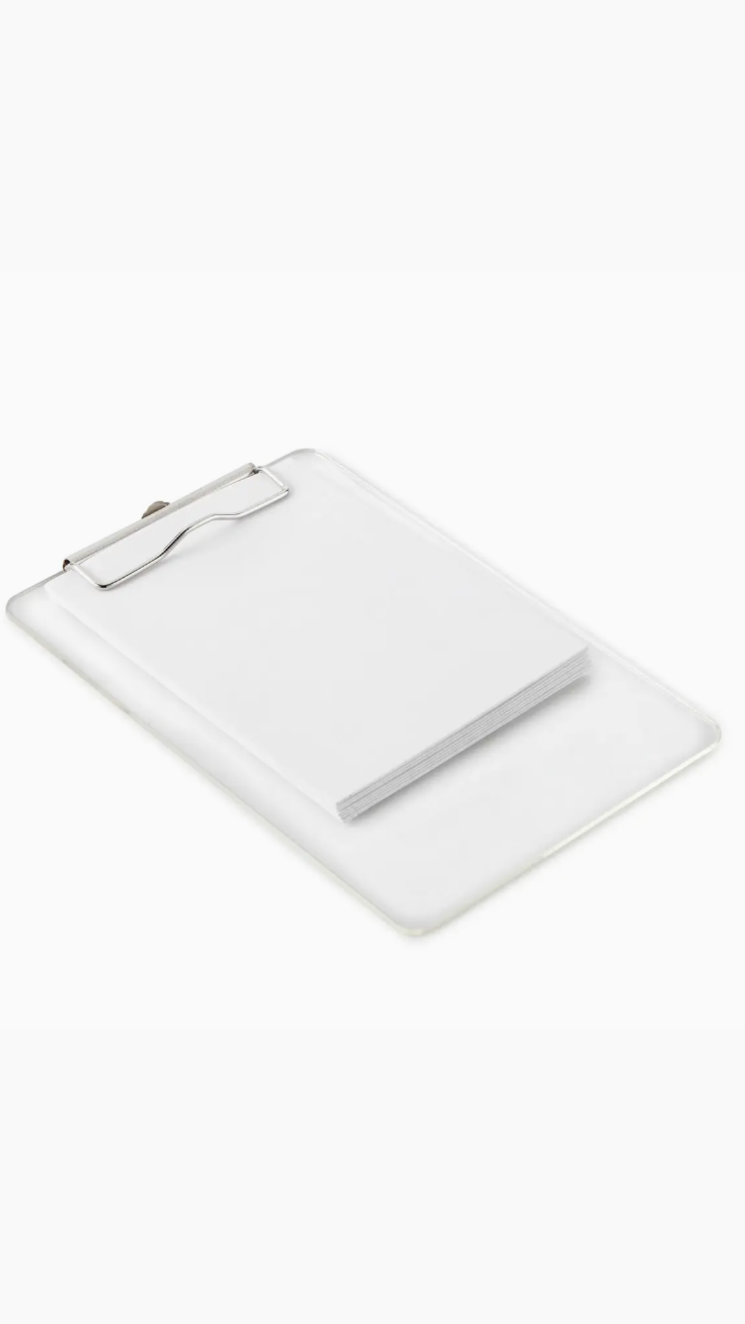 Clear Acrylic Clipboard