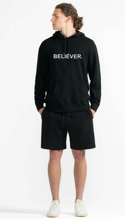 Black Believer Organic Cotton French Terry Hooded Sweatshirt