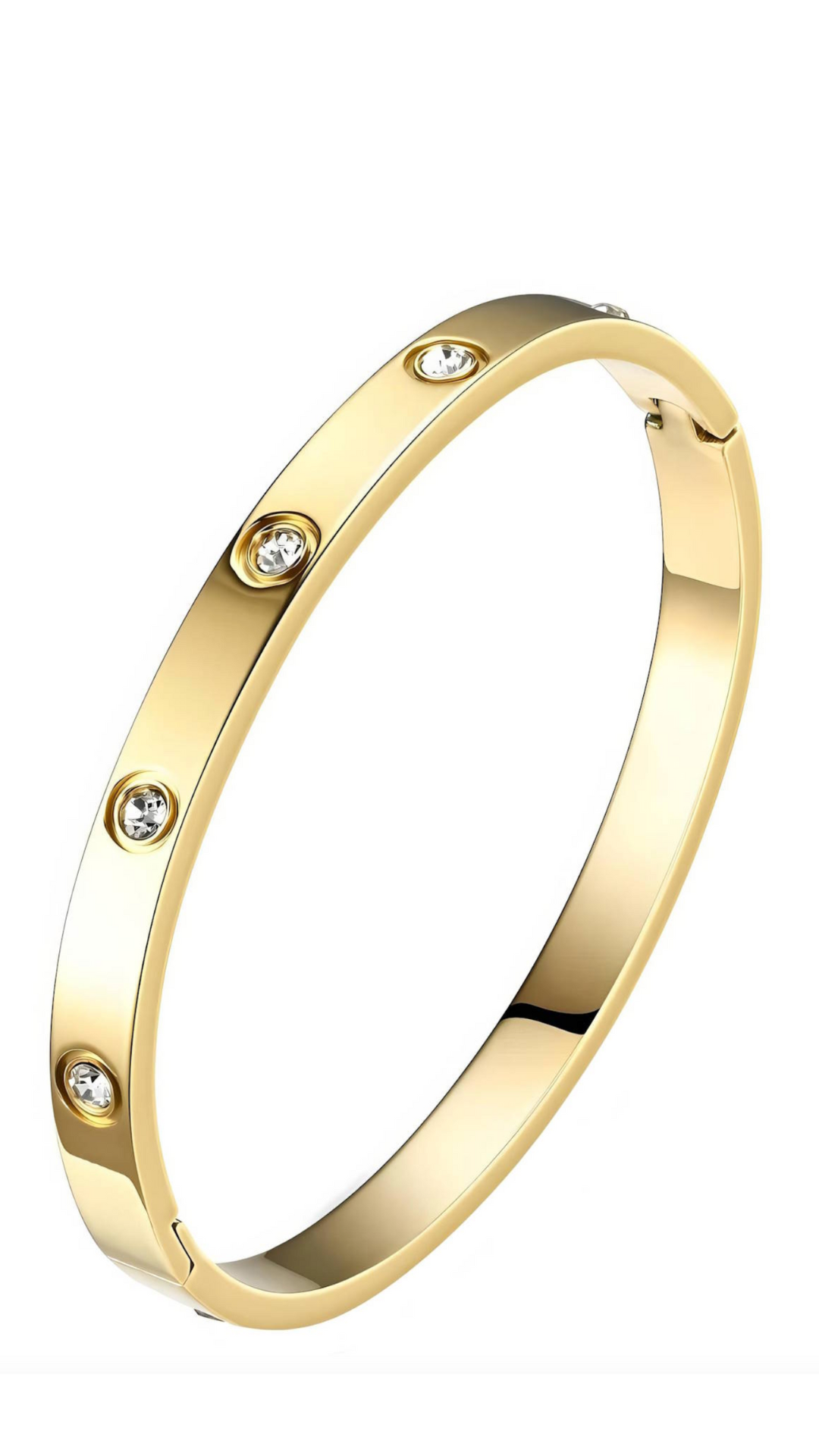18K gold plated Stainless steel bracelet, Intensity