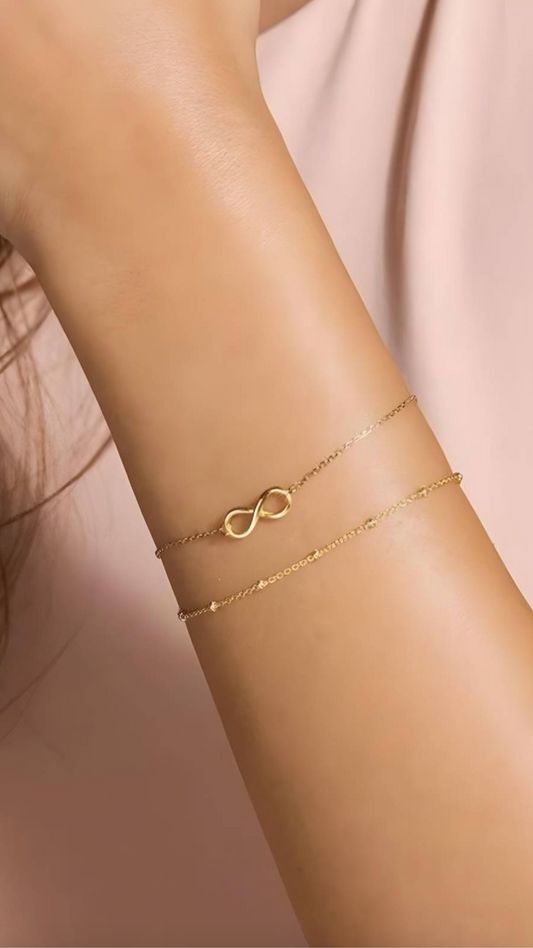 18K gold plated Stainless steel bracelet, Intensity