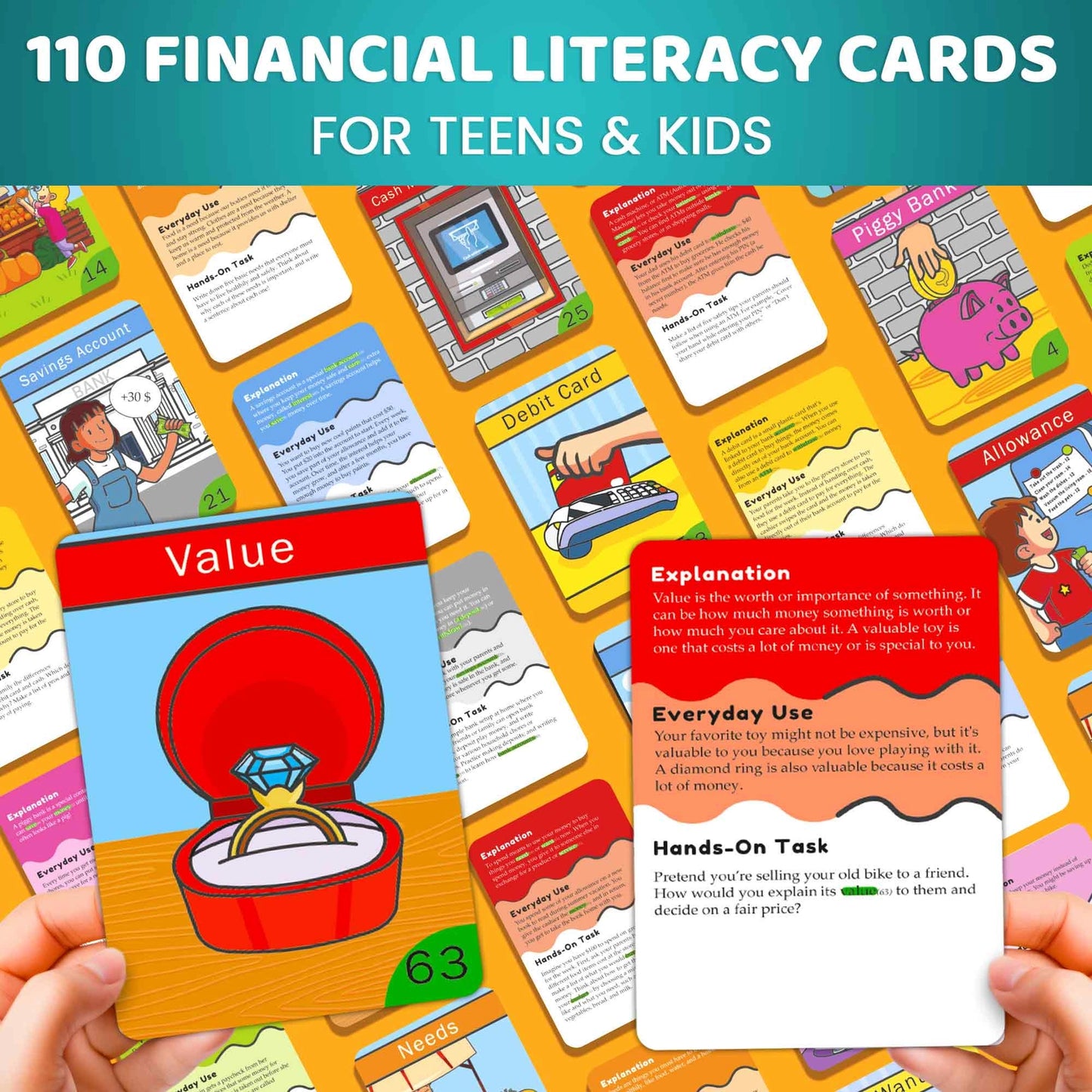 Flash Cards Financial Literacy For Kids