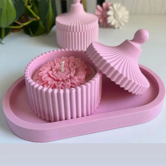 Candle Gift Set- Aesthetic and Customizable Cement Jars