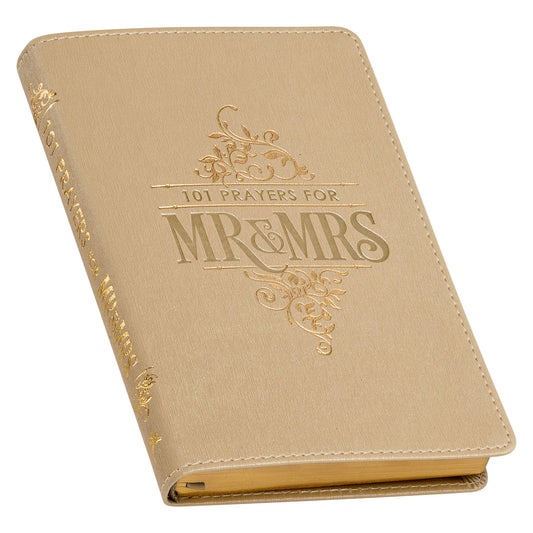 Gift Book 101 Prayers For Mr. & Mrs. Faux Leather