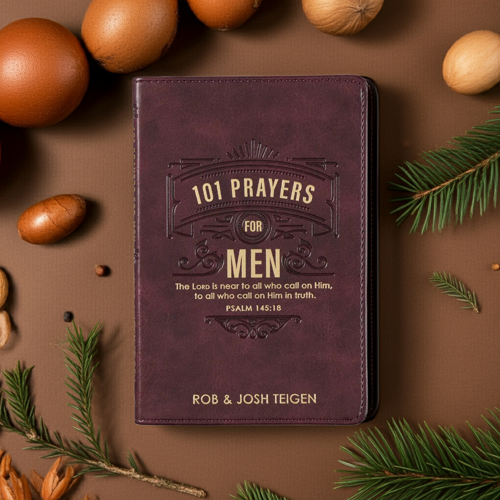 101 Prayers For Men Faux Leather
